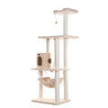 70 Inch Beige Cat Tree Tower I5850