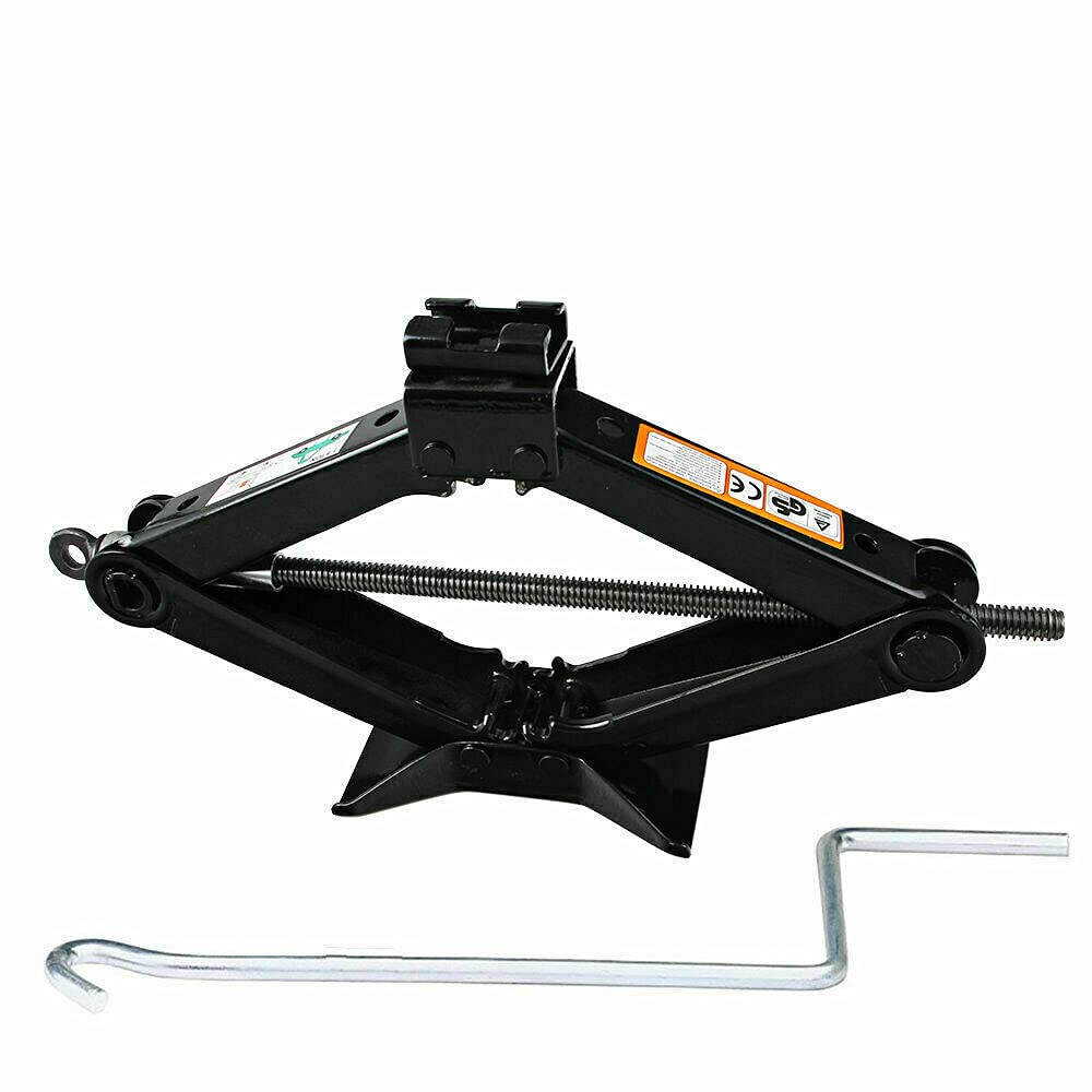 Spare Tire Lug Wrench Tool Kit & Scissor Jack 2 Ton Set Y103737