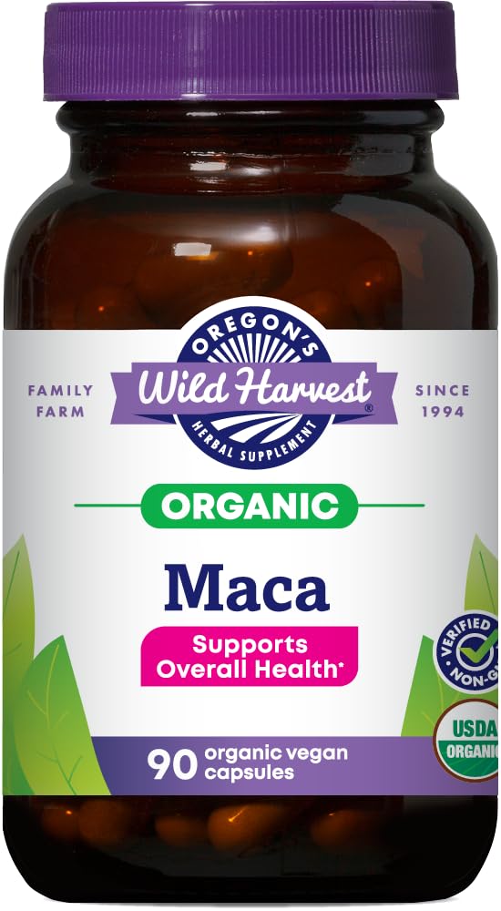 Organic Maca Root Herbal Supplement, 90 Count W189