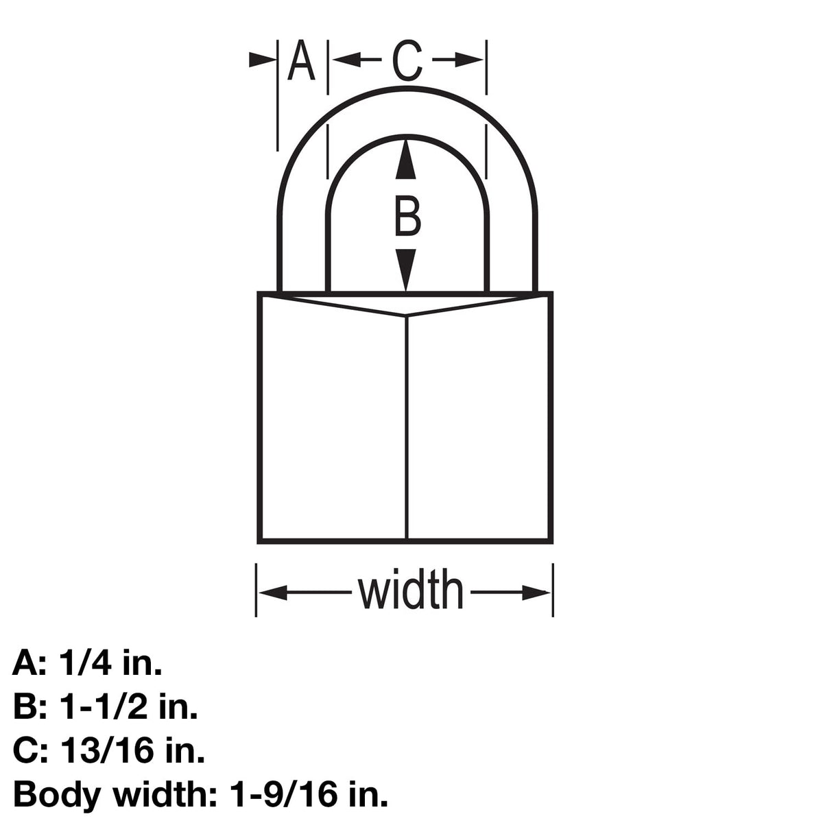 Aluminum Padlock with Key, 4 Pack T7860