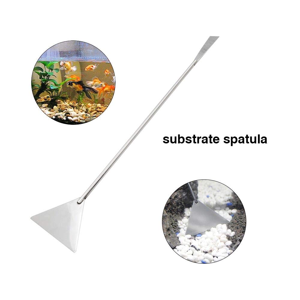 5 in 1 Aquarium Scissors Tweezers Spatula Stainless Steel Aquascaping Tools B999