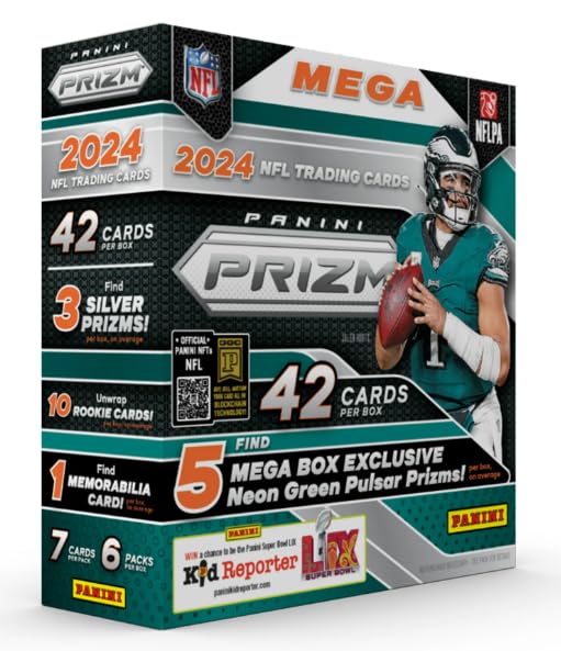 Football Trading Cards Mega Box 42 Cards R2881