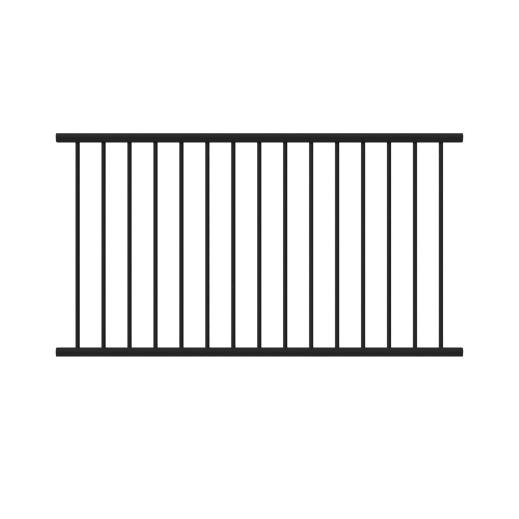 Aluminum Textured Black Line Rail Kit Y740