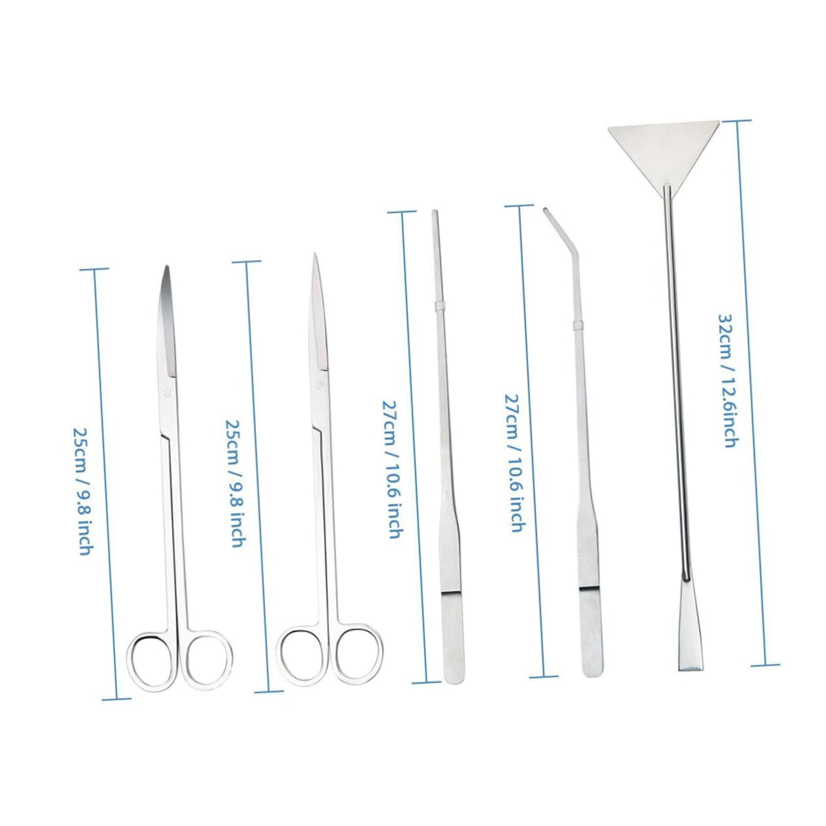 5 in 1 Stainless Steel Aquarium Aquascaping Kit T6313