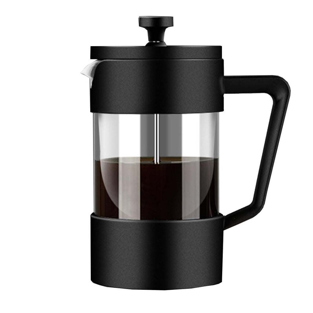 French Press Coffee Maker with 3-level Filter System, Stainless Steel, Borosilicate Glass, 1000ml N810