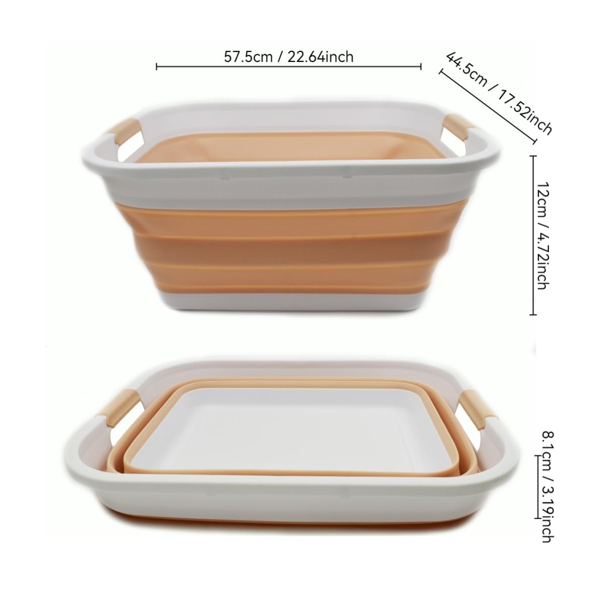 Collapsible Plastic Laundry Basket X91205