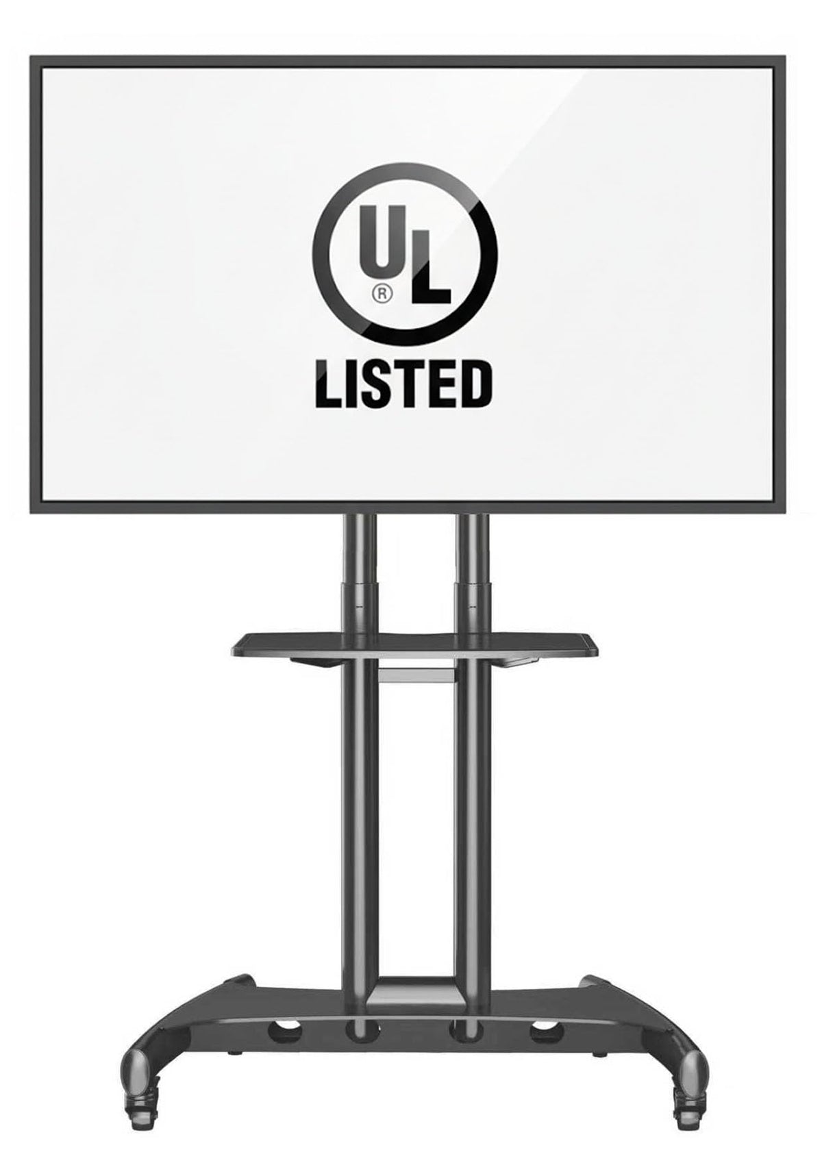 Rolling TV Stand with Wheels for 32 to 75 Inch Flat Panel Screens Q891385