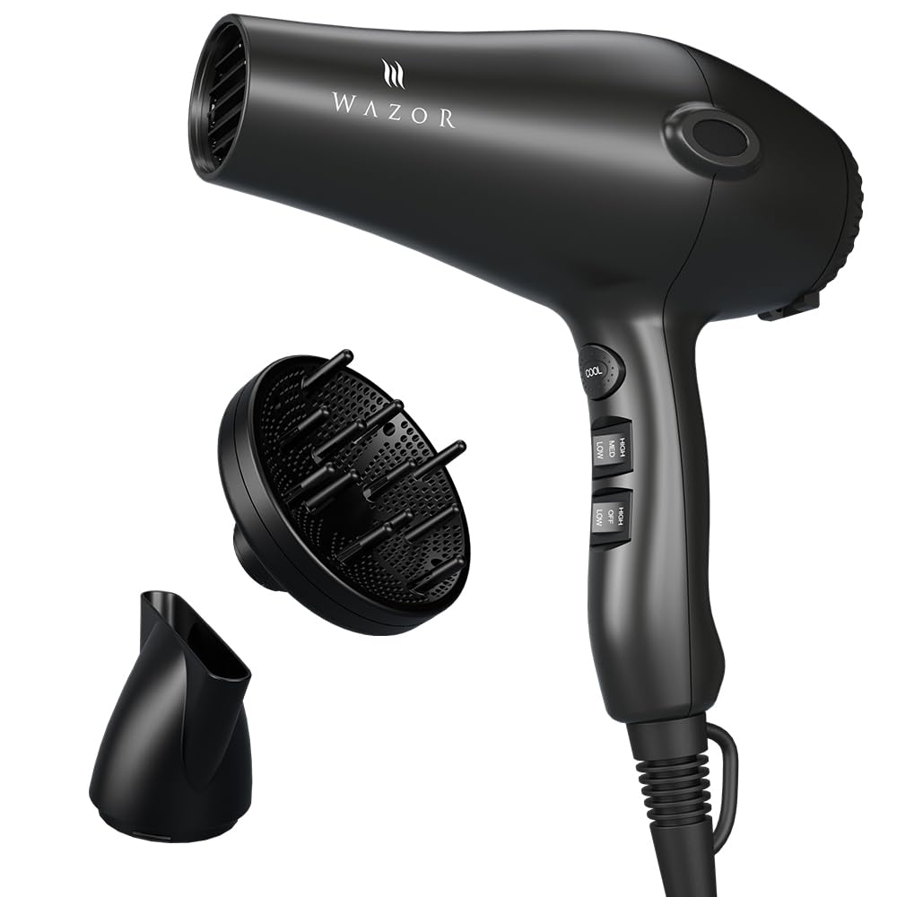 1875W Ionic Hair Dryer with Diffuser and Concentrator Q46559
