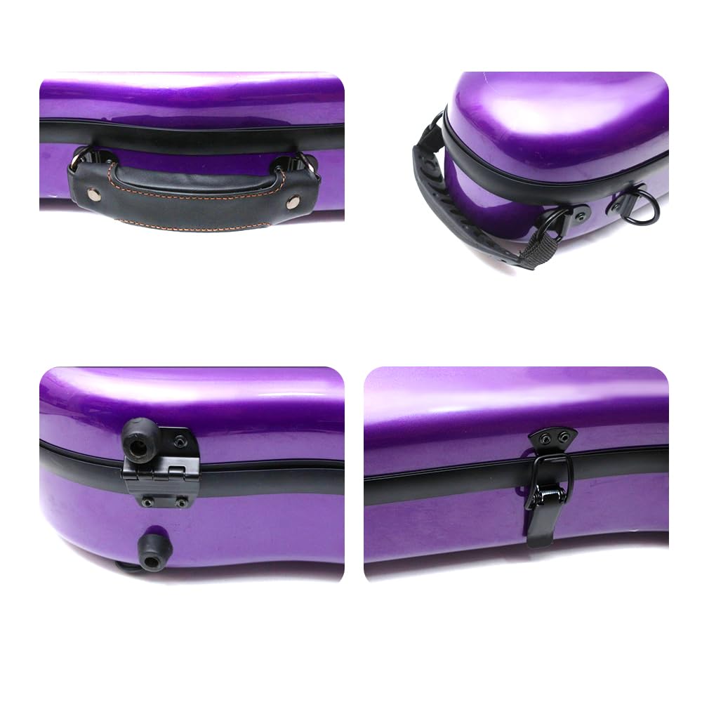 Carbon Fiber Violin Case 4/4 Full Size Purple M8556