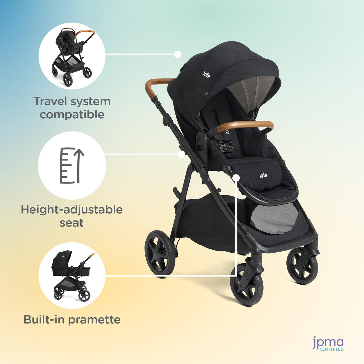 4-in-1 Convertible Pramette Stroller T171247