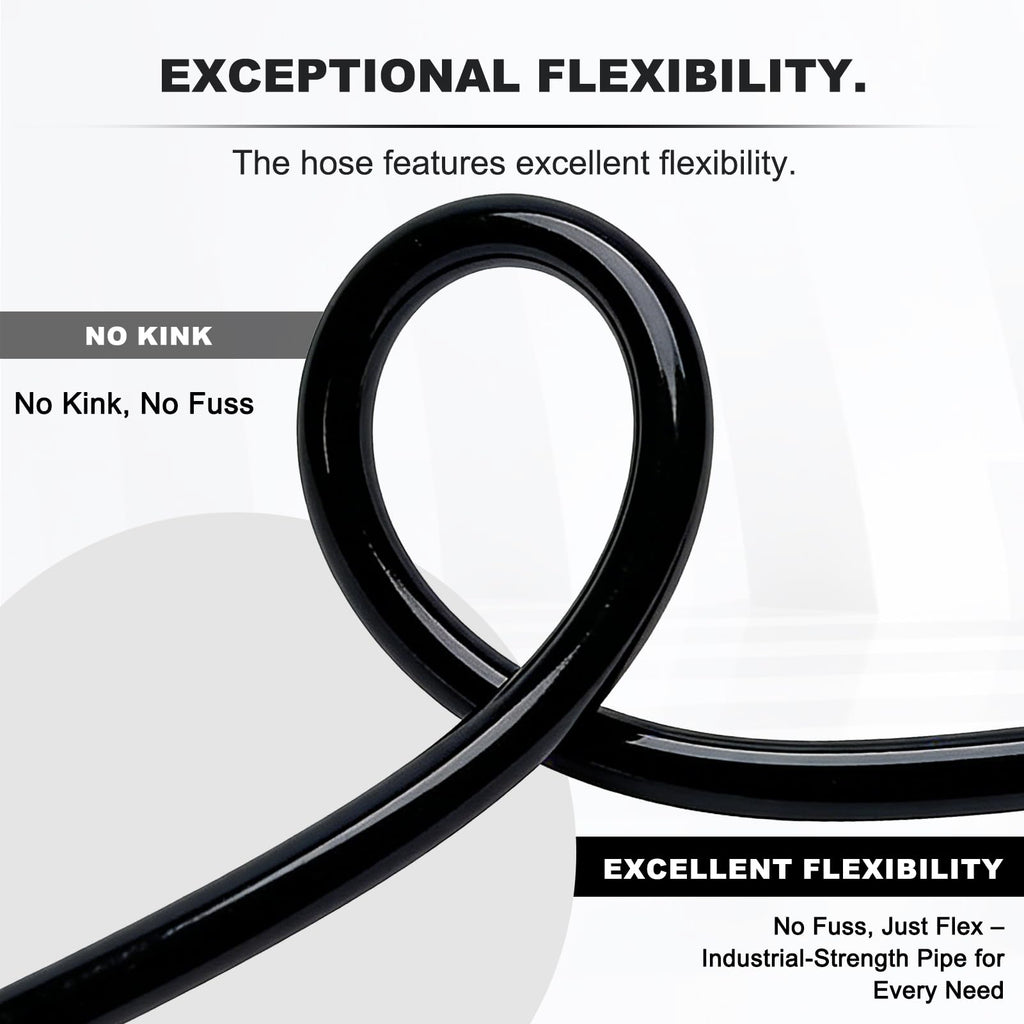 3/4 Inch ID x 100ft PVC Hose with 4 Stainless Steel Hose Clamps C198145