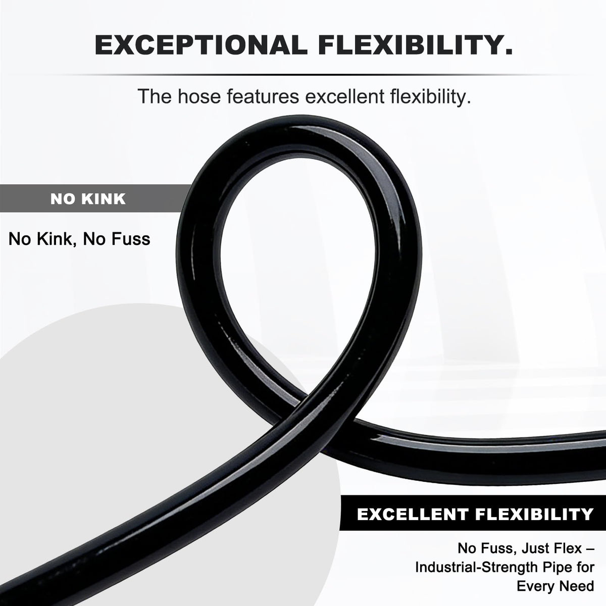 3/4 Inch ID x 100ft PVC Hose with 4 Stainless Steel Hose Clamps C198145