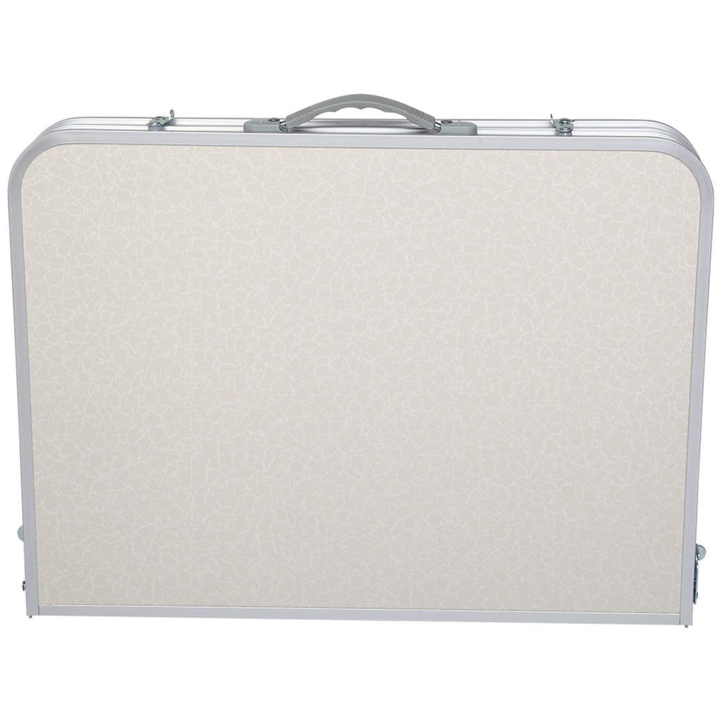 Folding Portable Camping Table 3 FT Aluminum White C1727