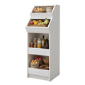 4-Tier Wooden Potato and Onion Storage Bin O84639