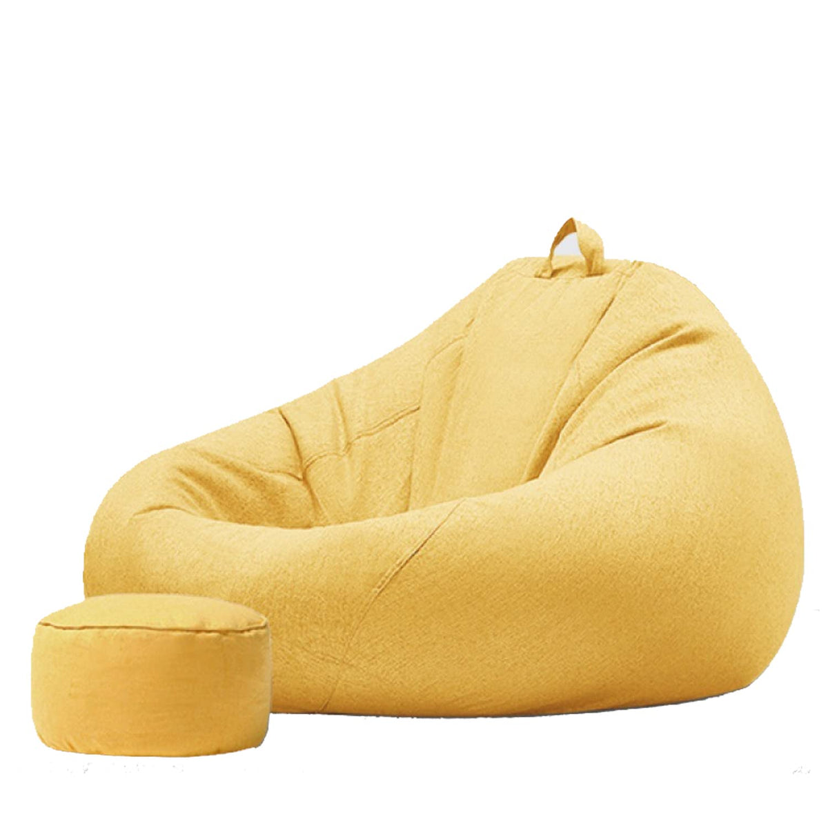 Bean Bag Chair Cover Only Without Filling XL Yellow C2032