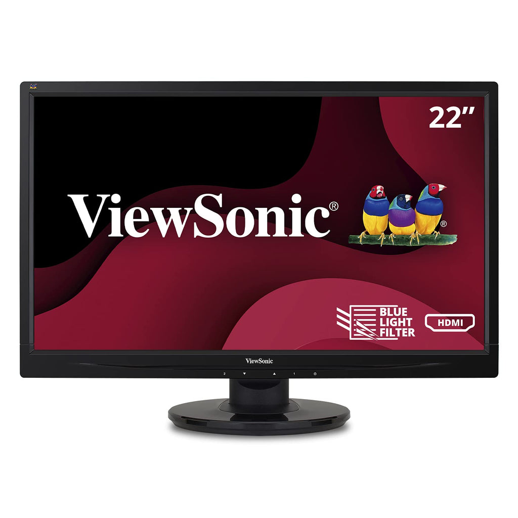 22 Inch Full HD 1080p LED Monitor with HDMI and VGA Inputs, Black Z366692
