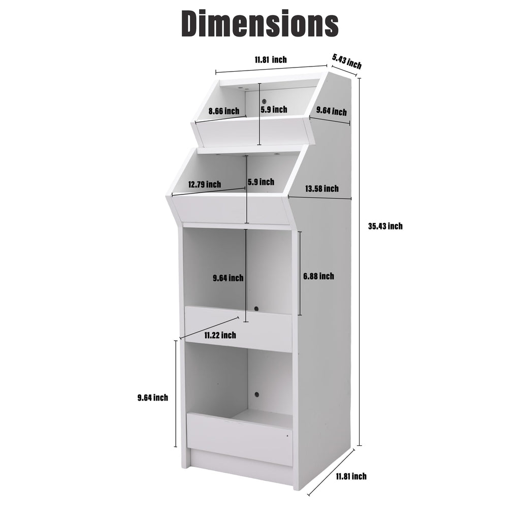 4-Tier Wooden Potato and Onion Storage Bin O84639