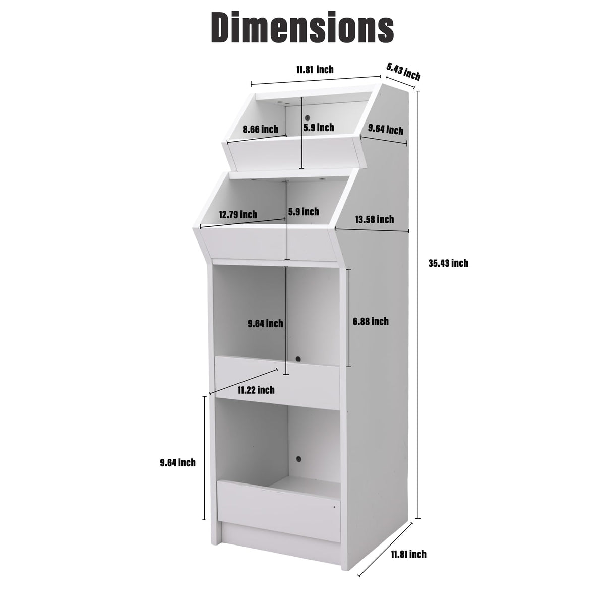 4-Tier Wooden Potato and Onion Storage Bin O84639