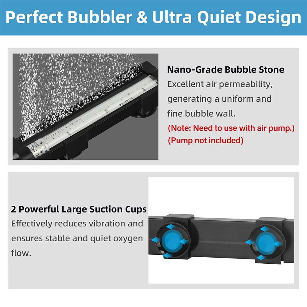 6 Inch IP68 Waterproof Color Changing Submersible Aquarium Light V91774