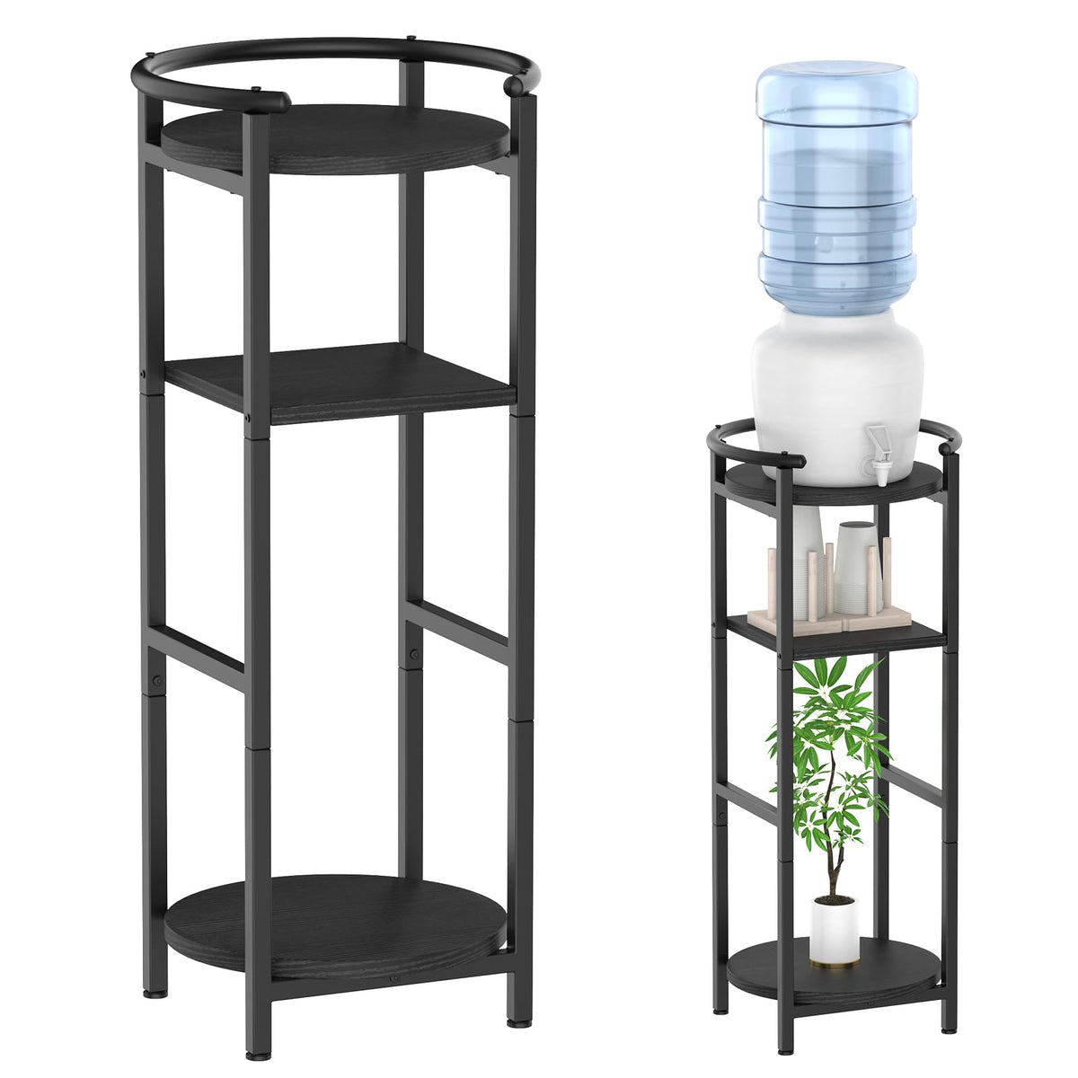 Black 5 Gallon Water Jug Stand C4850