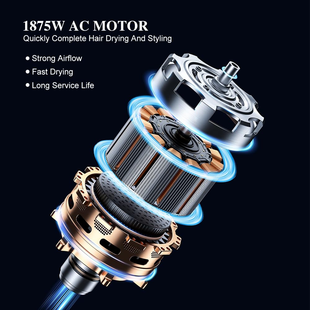 1875W Ionic Hair Dryer with Diffuser and Concentrator Q46559