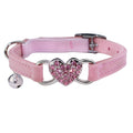 Pink Cat Collar with Safety Belt and Bell F5176