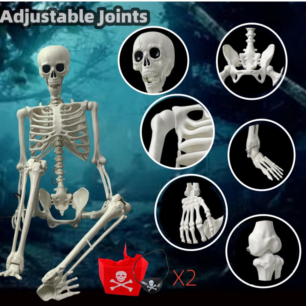 Life Size Posable Skeleton Decoration W697011