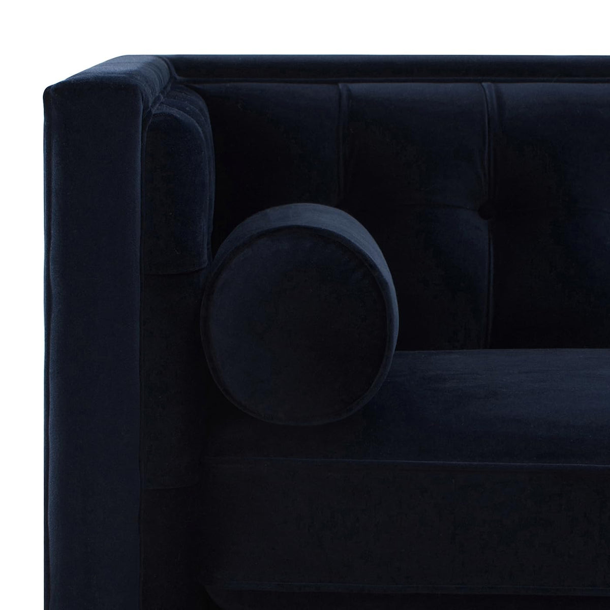 Dark Navy Blue Performance Velvet Tufted Sofa W13761