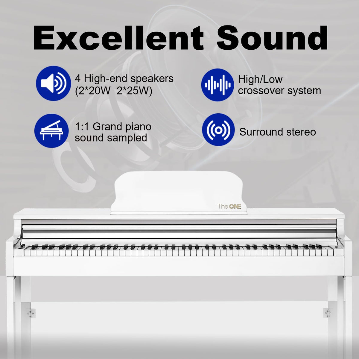88-Key Weighted Action Digital Piano Keyboard B64766