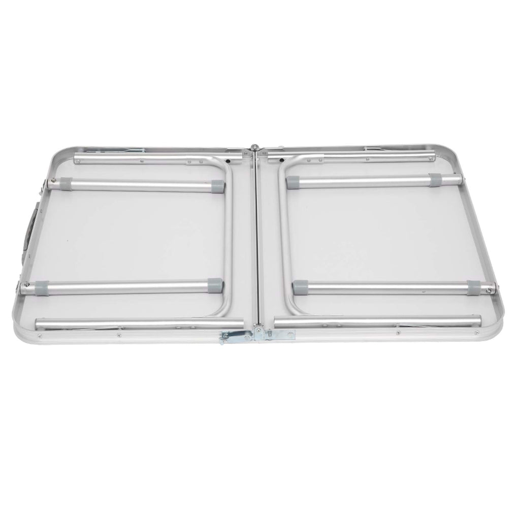 Folding Portable Camping Table 3 FT Aluminum White C1727