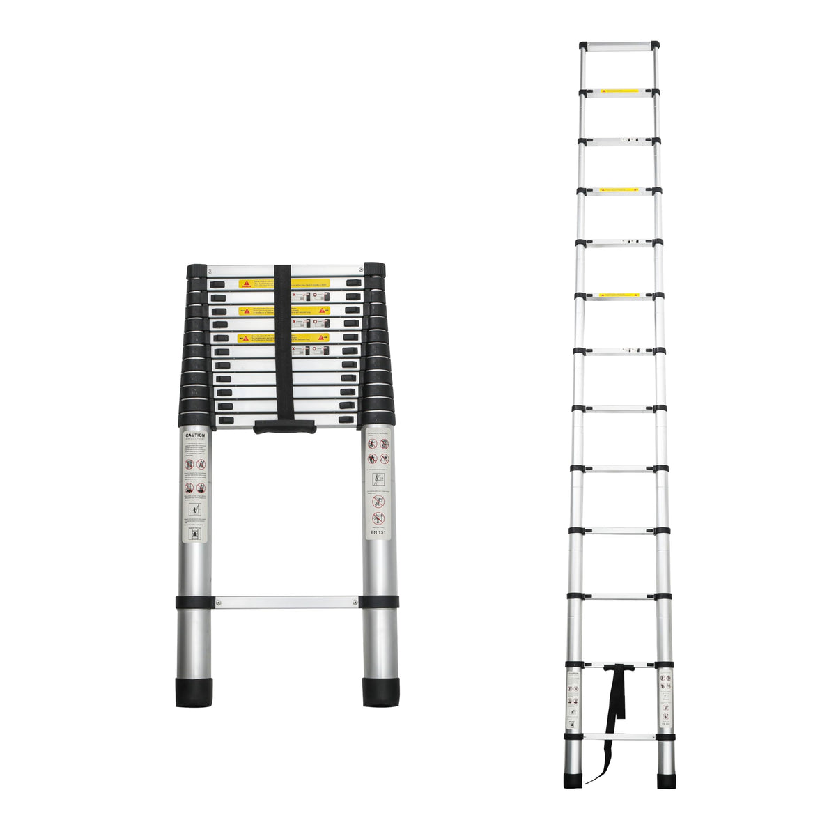 16.5FT Aluminum Telescoping Ladder, 300LB Capacity U2777