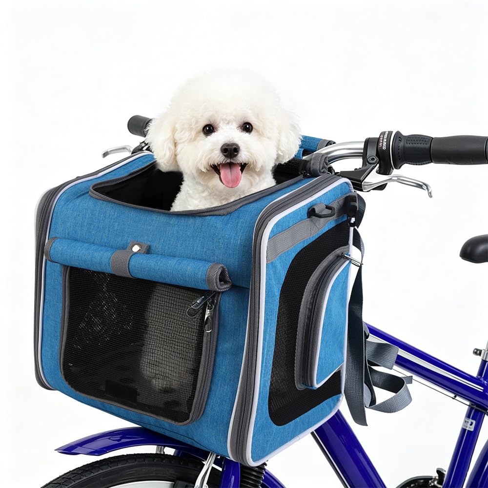 Expandable Foldable Dog Bike Basket Carrier B4198
