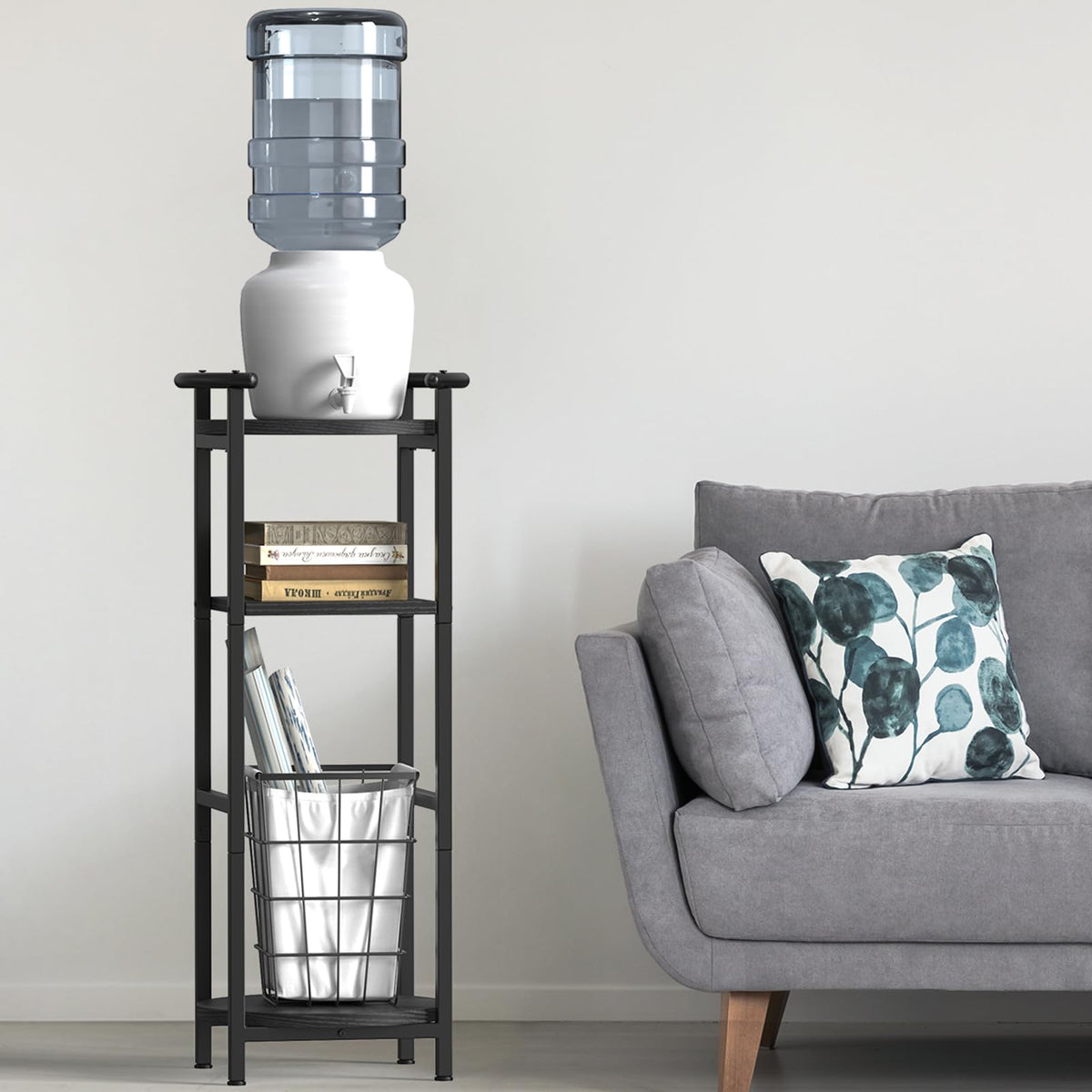 Black 5 Gallon Water Jug Stand C4850