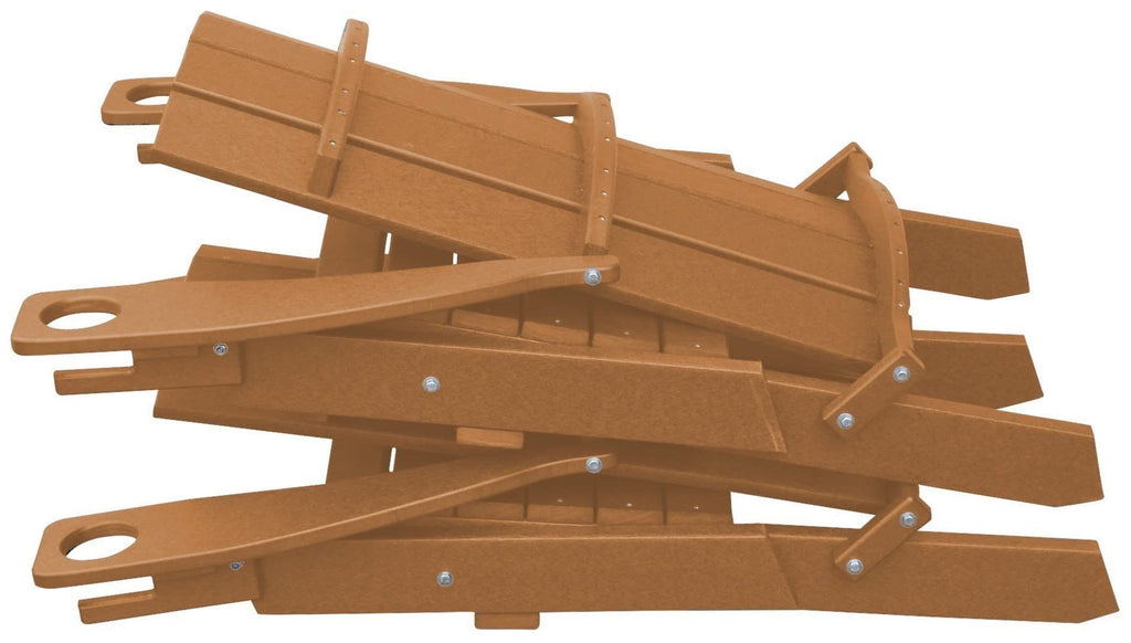 Folding Adirondack Chair with 2 Cupholders, Cedar F387