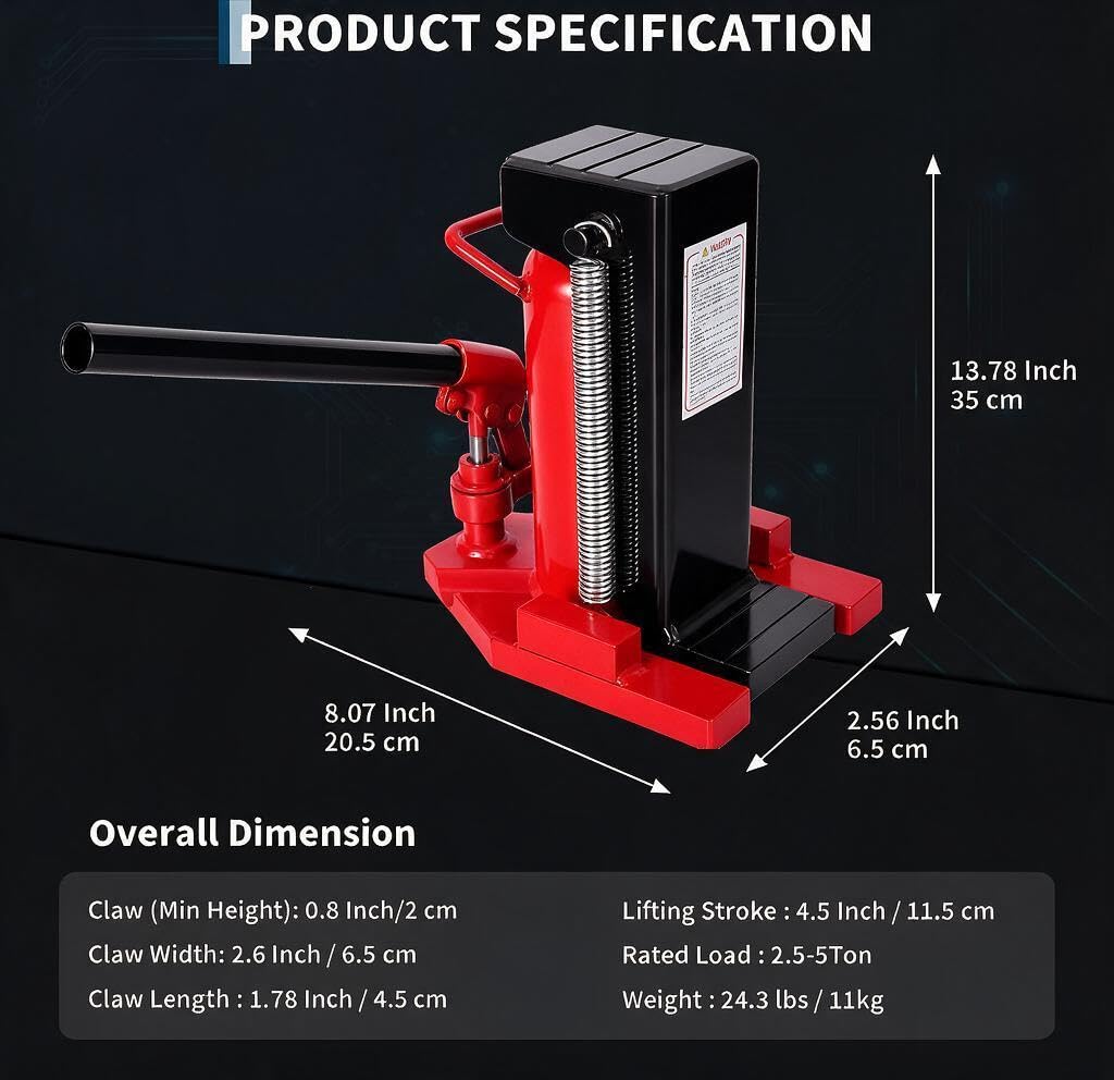 2.5 Ton Toe 5 Ton Top Air Hydraulic Floor Jack A6004