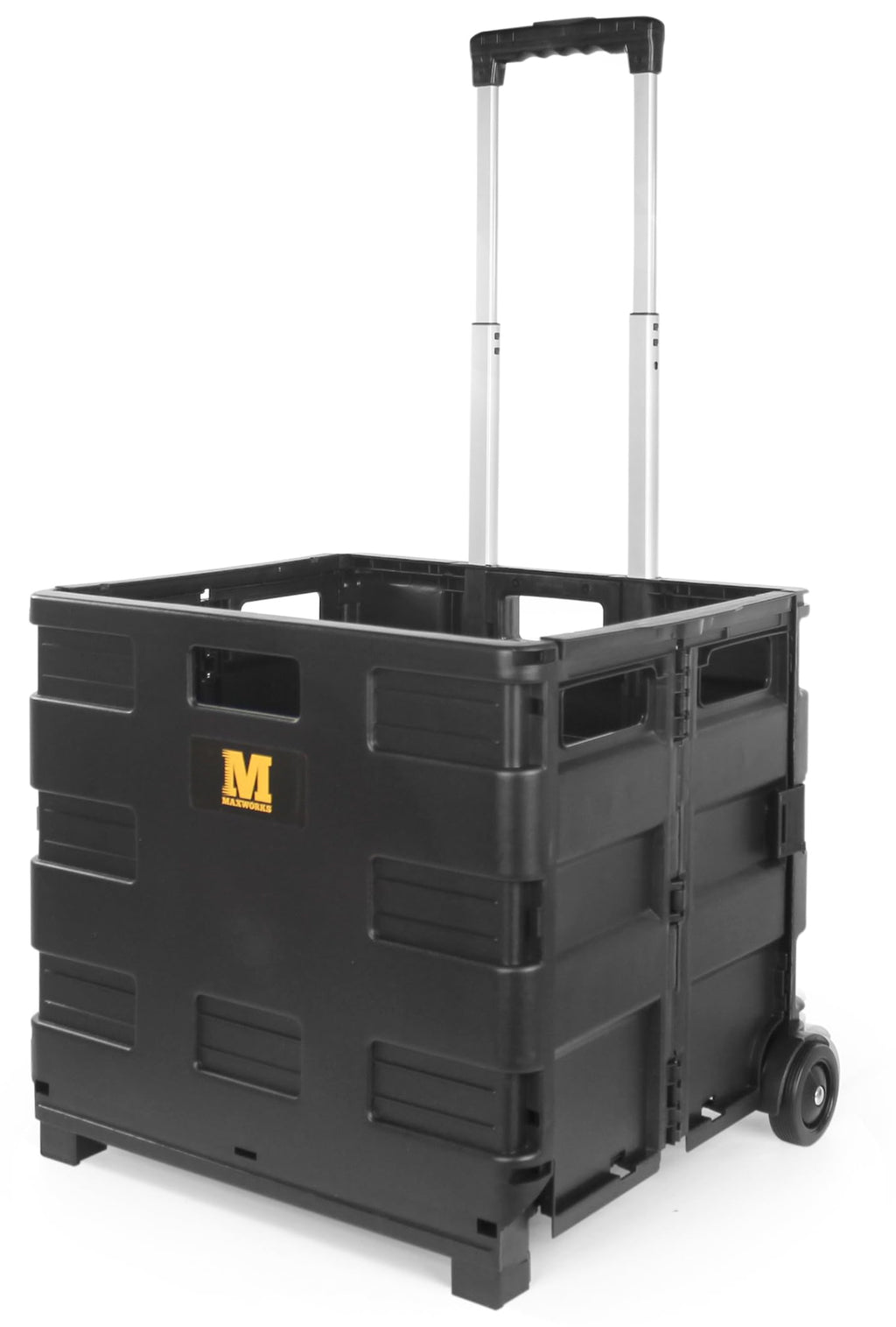 Black Collapsible Rolling Folding Dolly Cart C283