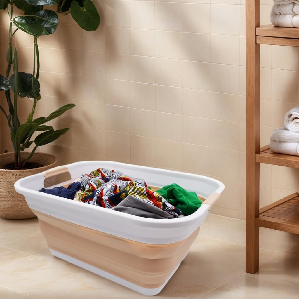 Collapsible Plastic Laundry Basket X91205
