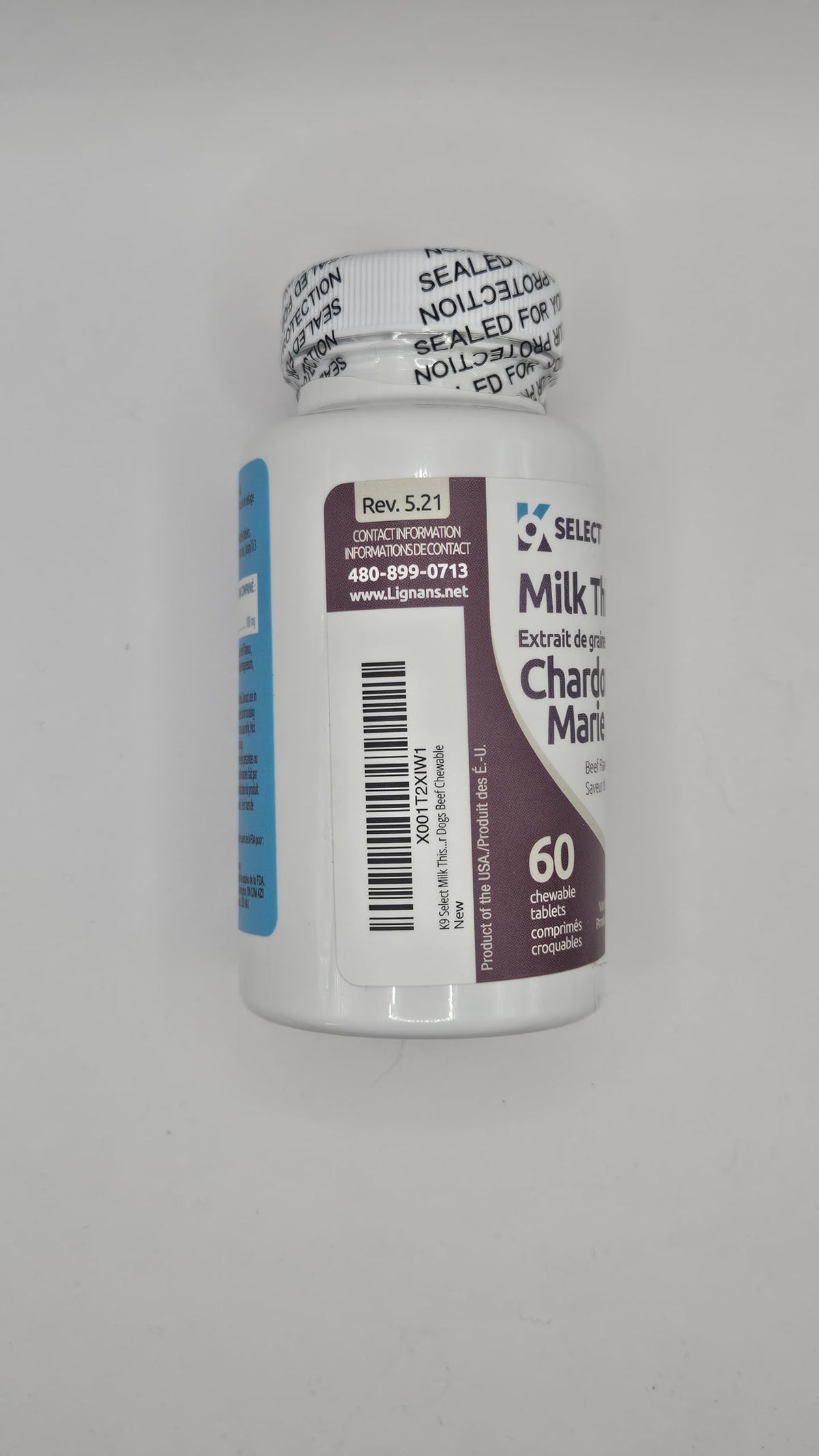 Milk Thistle Liver Support 60 Beef Chewable Tablets T408