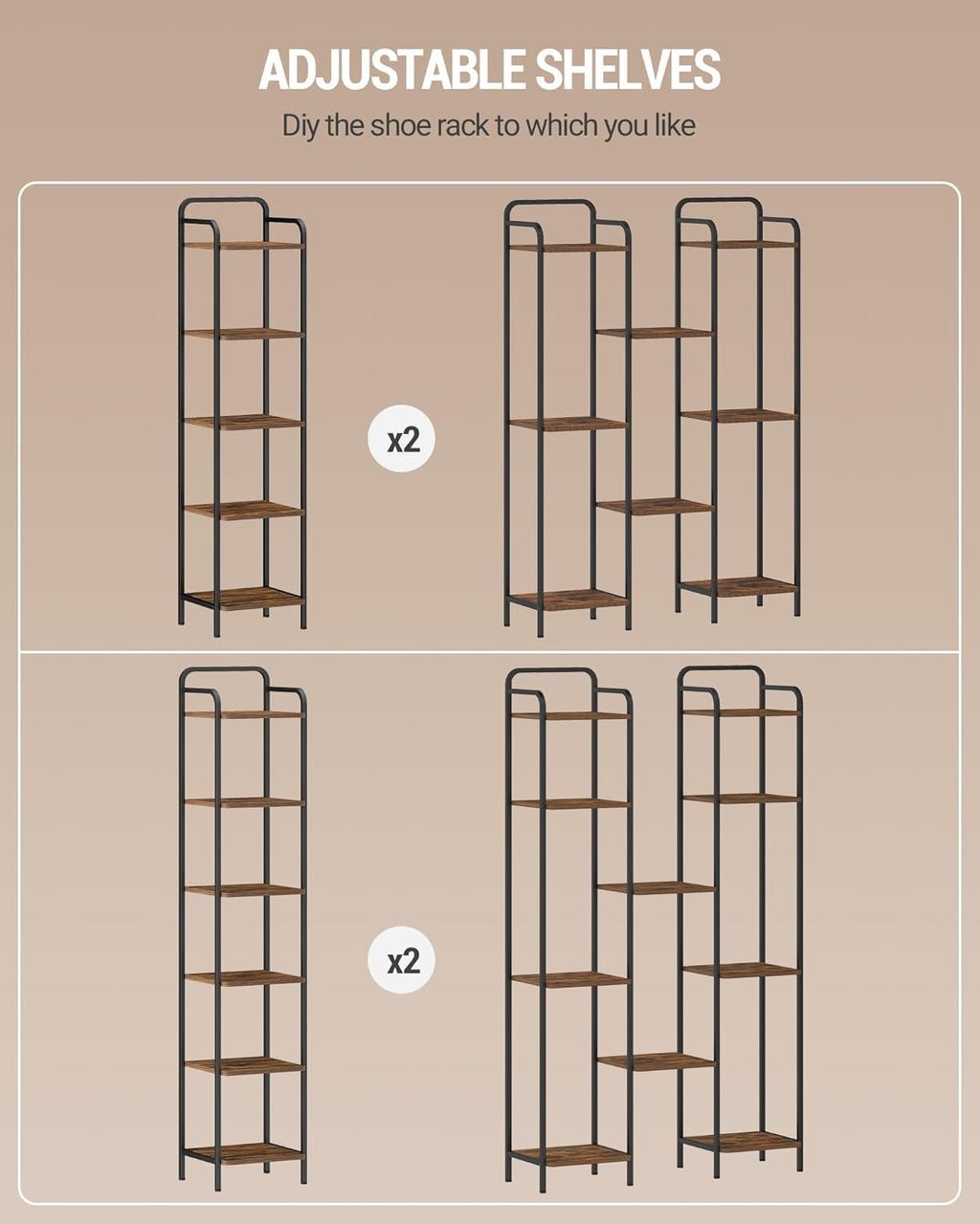 Narrow Industrial Bookcase W44157