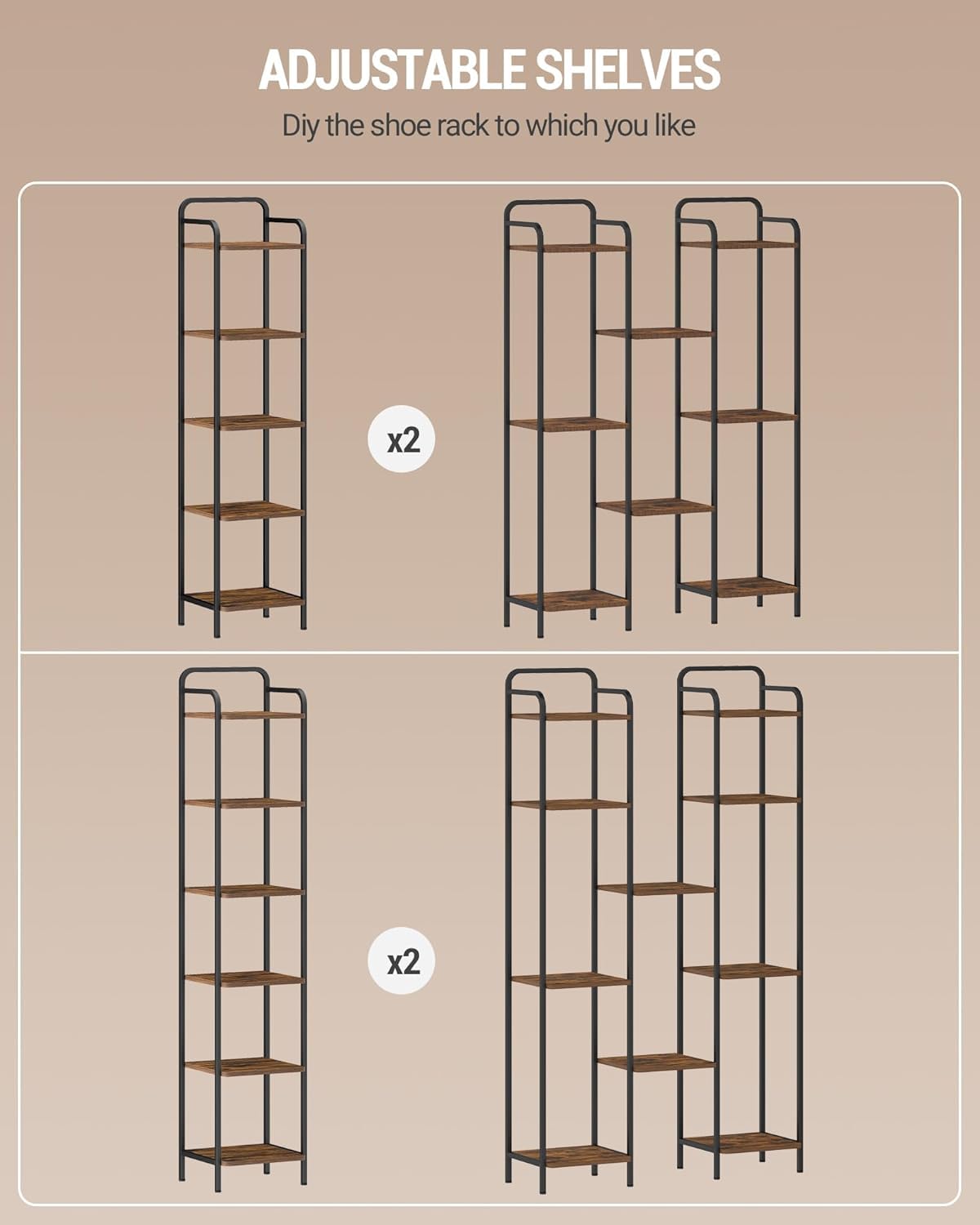 Narrow Industrial Bookcase W44157