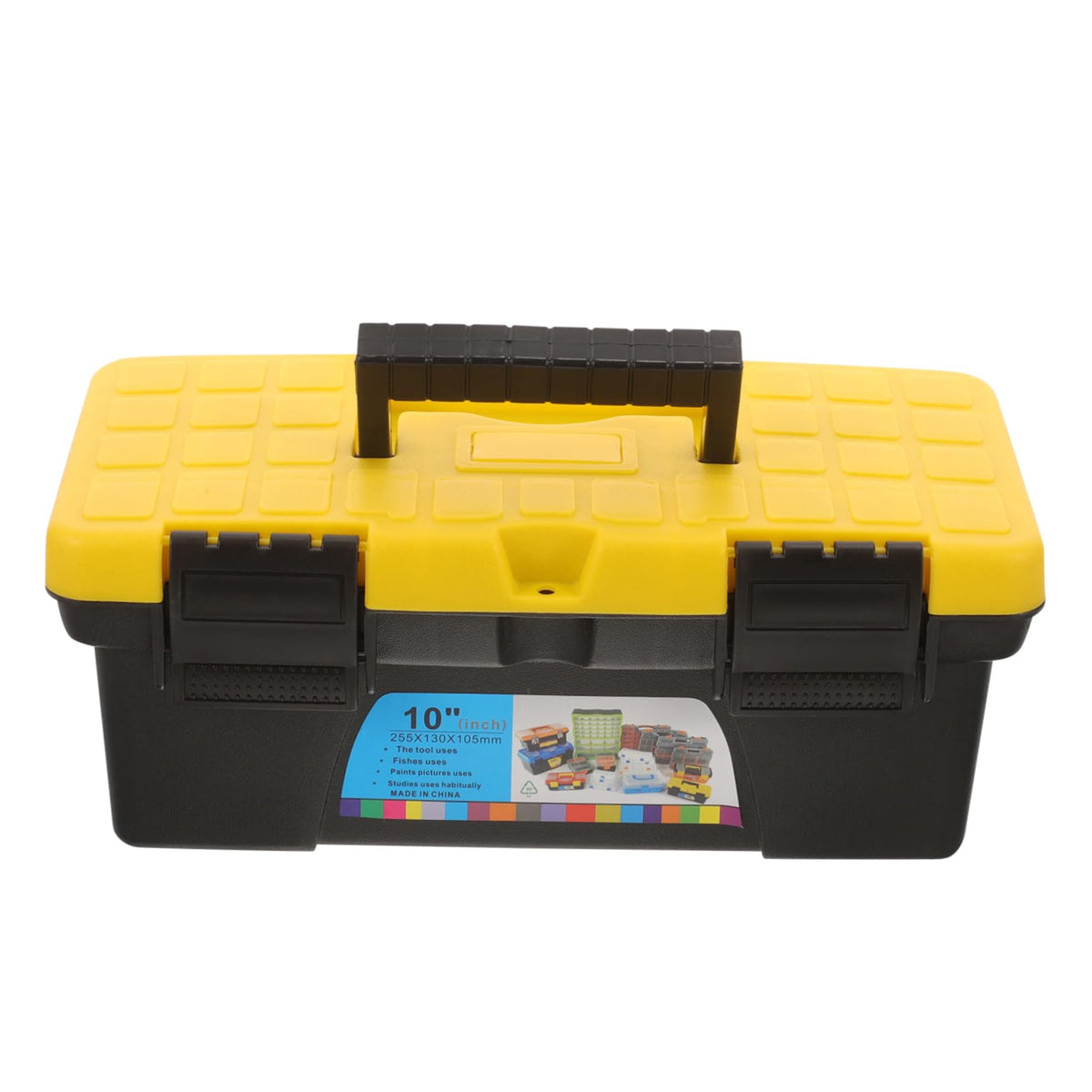 Black Plastic Handheld Tool Box X3197