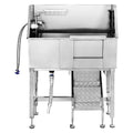 34" Stainless Steel Dog Grooming Tub with Stairs F976883