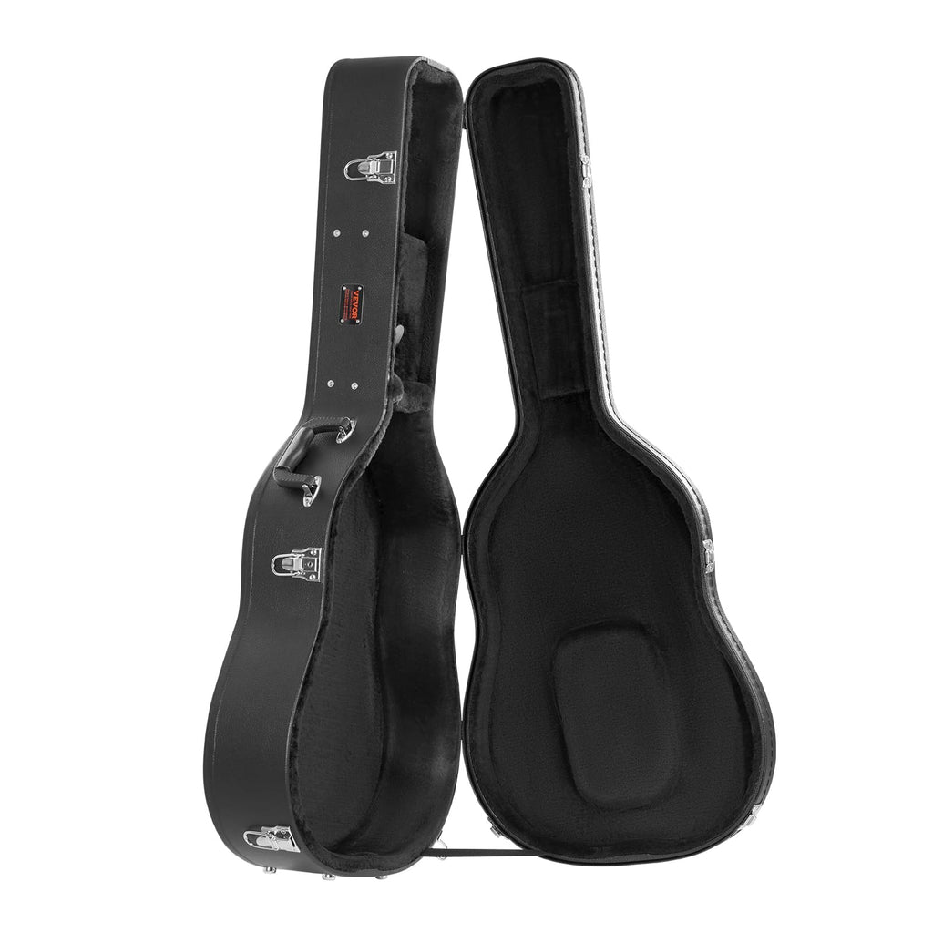 Black 43.31 in Gourd-Shaped Acoustic Guitar Hard Case V730