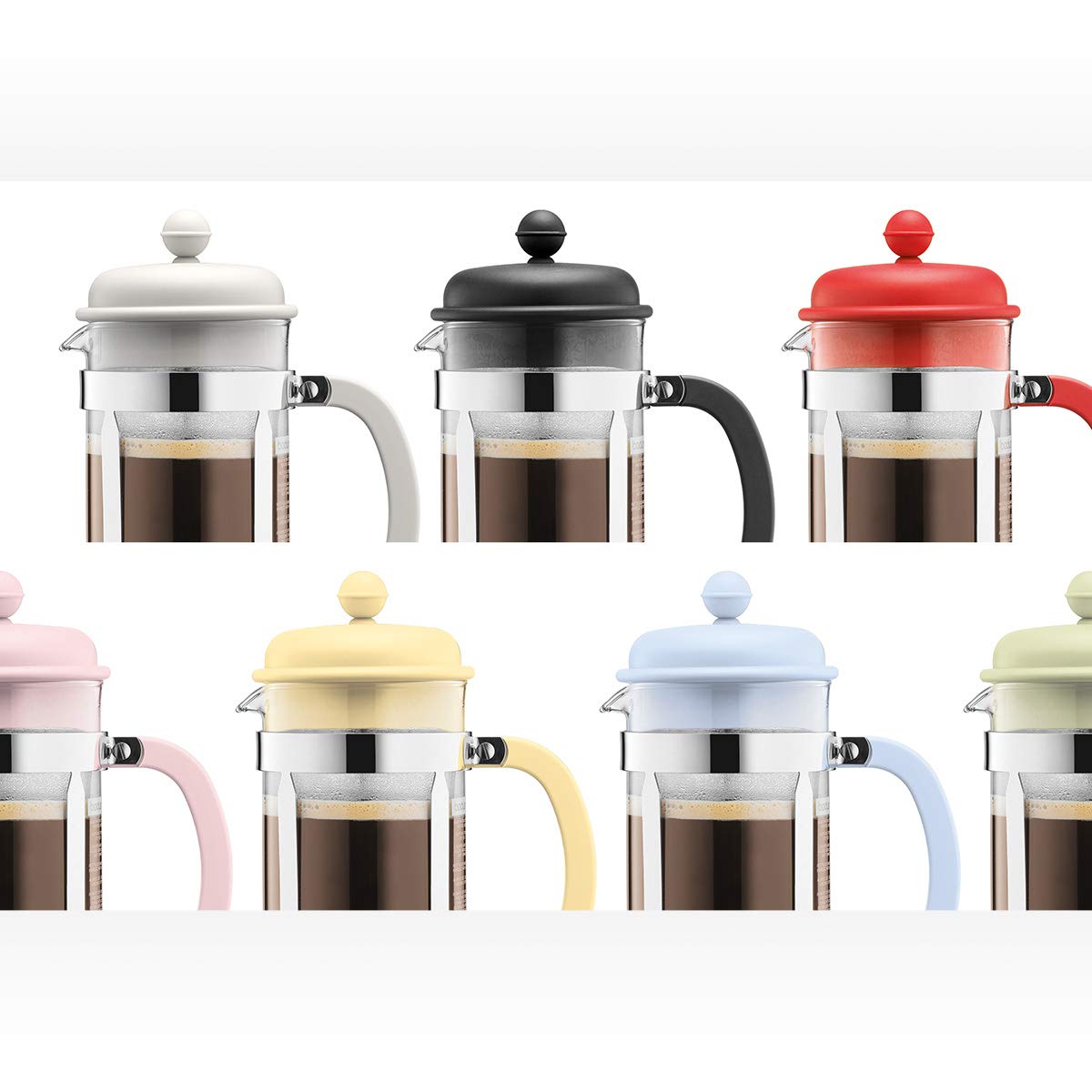 White 8 Cup Glass Coffee Maker T457997
