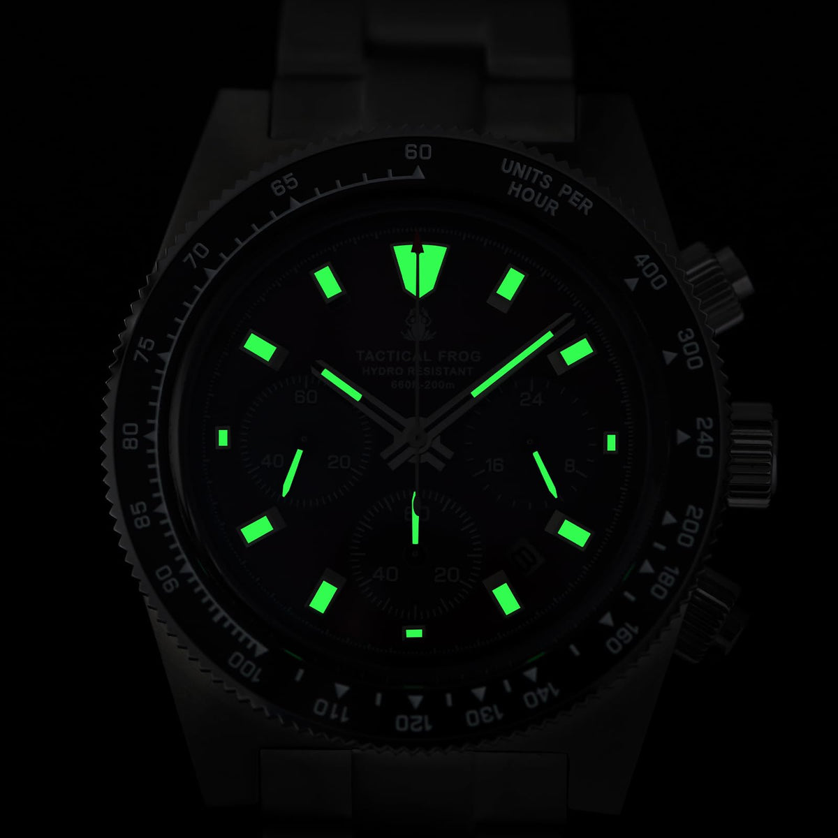 Chronograph Watch Sapphire Crystal Waterproof 100M E5908