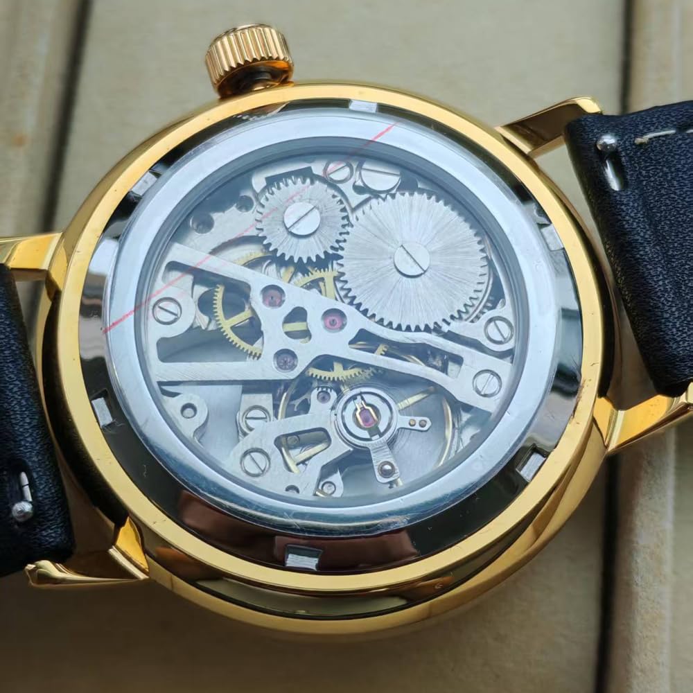 Vintage Mechanical Watch with Domed Glass and 40mm Case J742