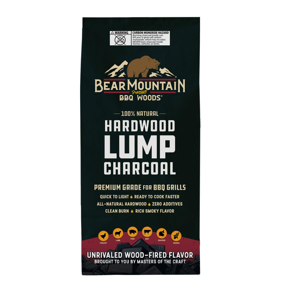 2 Pack Hardwood Lump Charcoal 8.8 Pounds E801