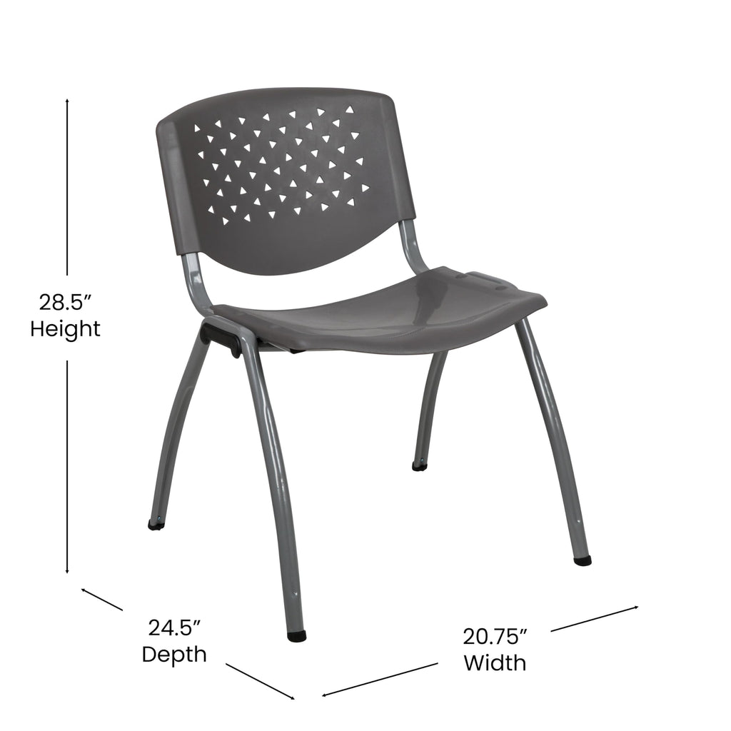 Gray Plastic Stack Chair P76263