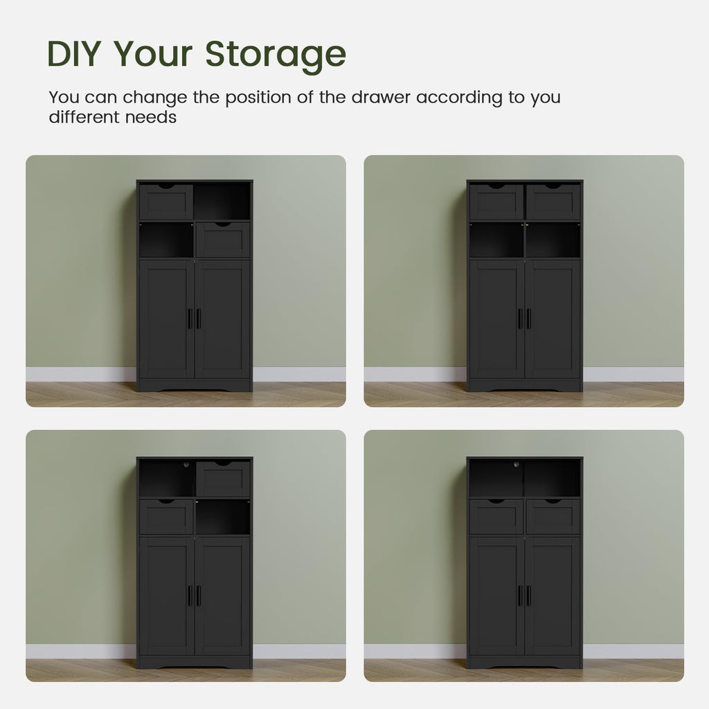 Bathroom Storage Cabinet with 2 Drawers H944
