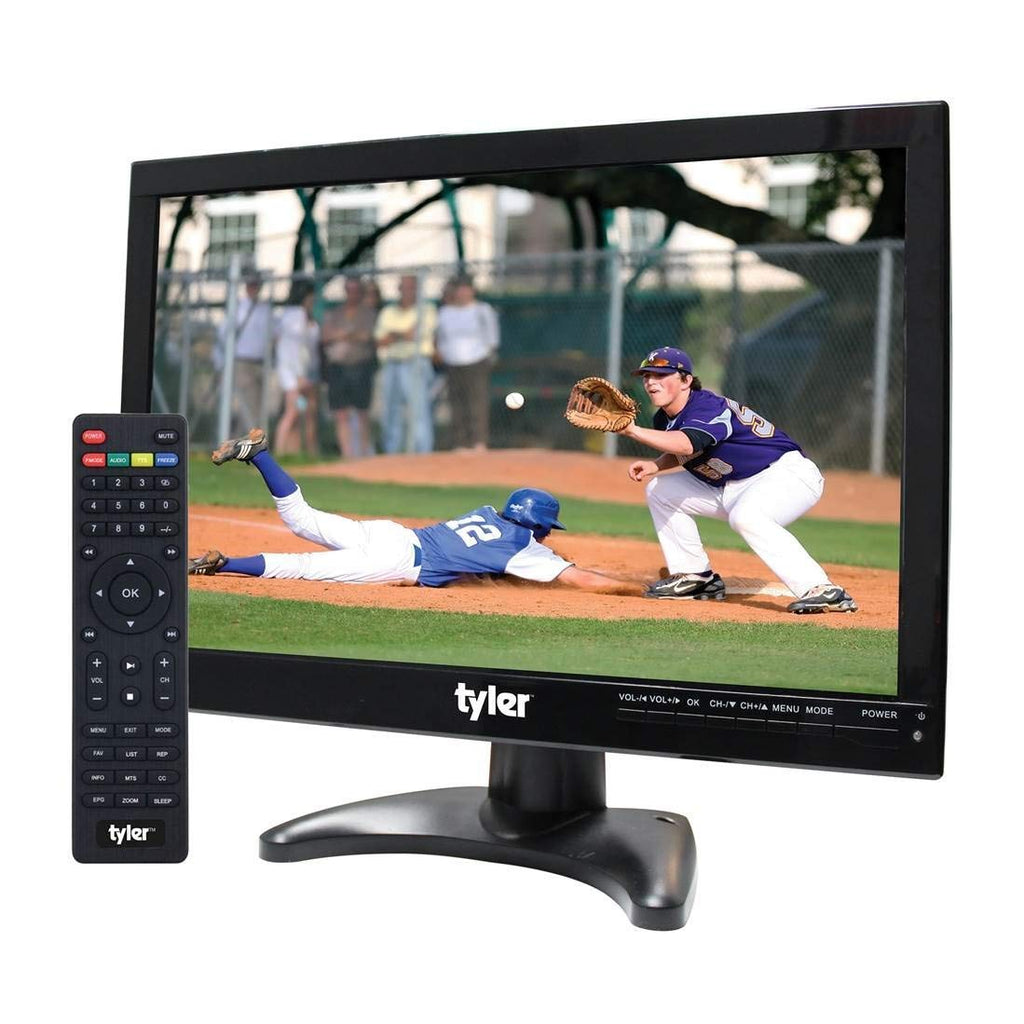 14” Portable LCD TV Monitor 1080P Rechargeable Battery Operated with Remote Control I891